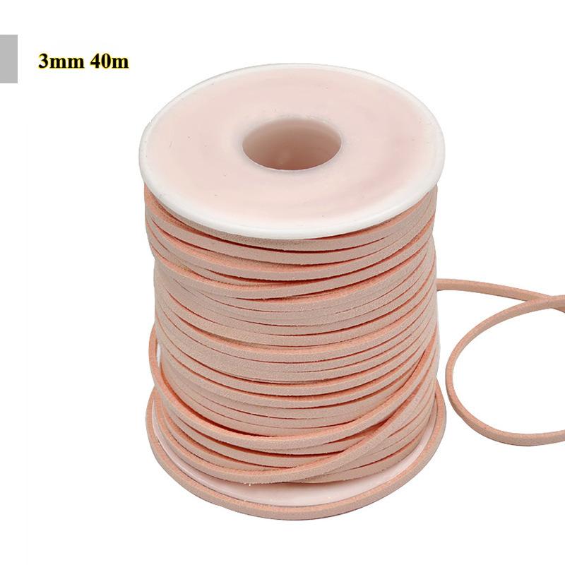 

3мм 40м Шкіряний шнур Стрічка для обгортання квіткового букета для DIY подарункової упаковки та рукоділля Швейні приладдя для одягу 3mm 40m