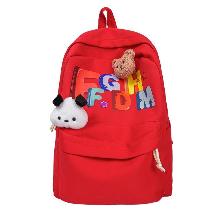 Schoolbag Japanese campus niche fashion simple letters versatile large capacity schoolbag junior high school high school student backpack