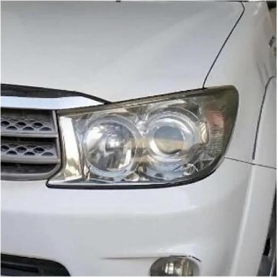 Headlamp Lens Compatible For Toyota Fortuner 2008 2009 2010 2011 2012 Plastic Transparent Shell Headlight Glass Replace The Original Cover(Right)