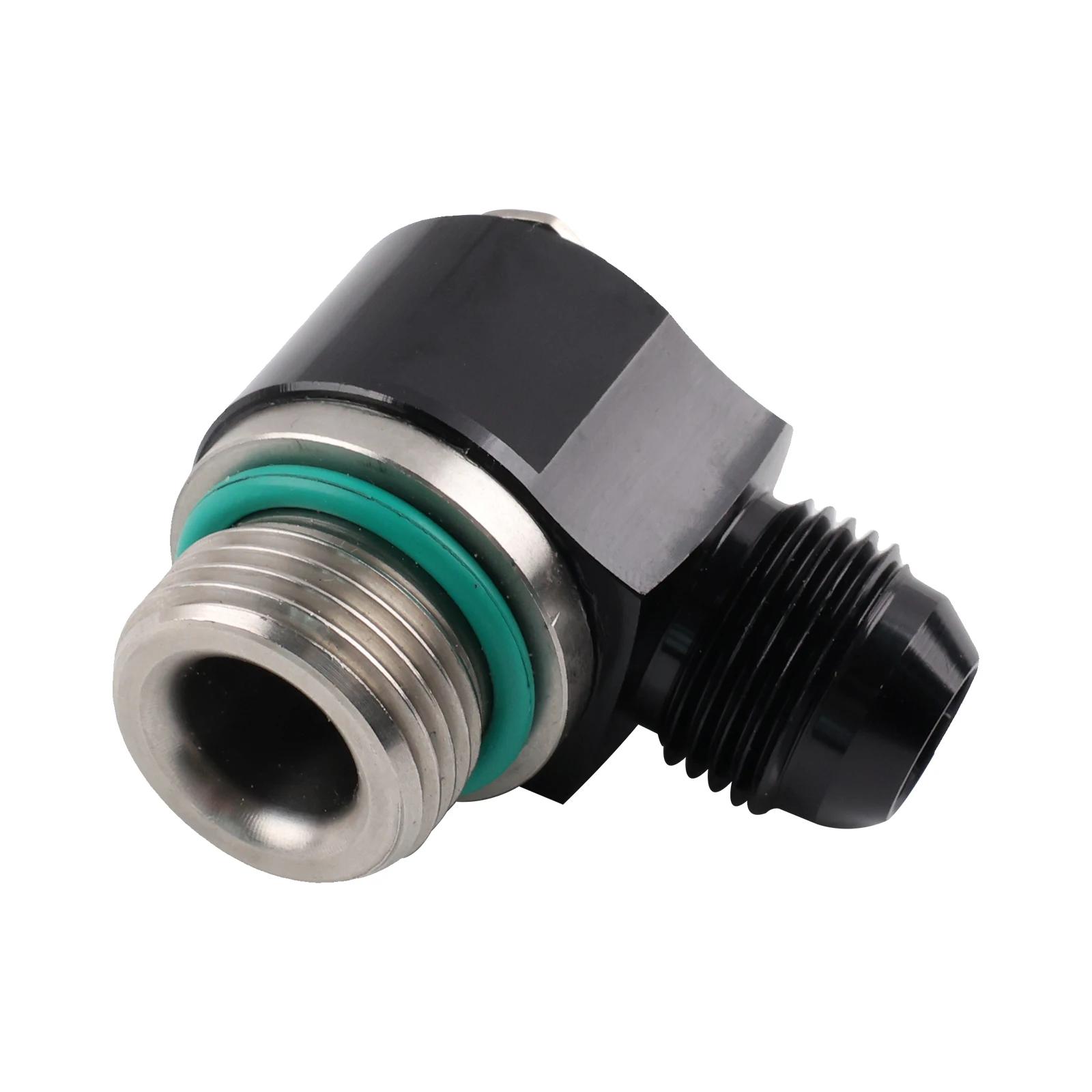 

Turbo Brake Hose 10ORB Fittings 8AN for Motorcycle & Automotive Stainless Steel Adapter, Black UNF Bolt Ring FUF022