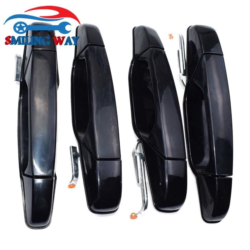 1/2/4 Pc Outside Door Handle Front Rear Left Right For Cadillac GMC Chevrolet Escalade Avalanche Silverado Suburban Sierra Tahoe