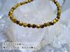 For Financial and Professional Tiger Eye Bracelet for Men and Women Natural Power Stone Tiger 4mm Round Cut 18cm Kanoishi [Amulet Luck] - Eye, (For