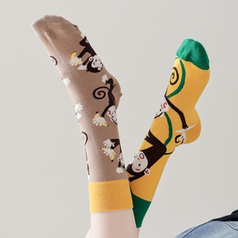 Novelties Funny Sock Cotton Boot Socks Fashion Ankle Socks Winter Warm Crew Socks Dress Socks for Women Girls Gifts