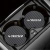 2PCS Car Cup Slot Non-Slip Mat Auto Accessories For Chrysler 300C 300  PT Cruiser Voyager Sebring Pacifica 2004 Crossfire 200