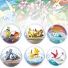 Charming Pokemon 6pcs Poke Ball Toy Doll Models For Unique Tabletop Decoration