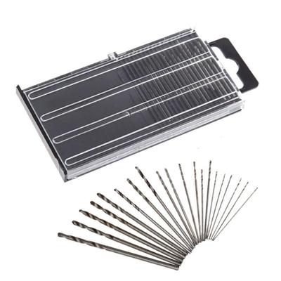 20pcs/set 0.3mm-1.6mm Mini High Speed Steel Twist Drill Bit Set Micro HSS Drill Bit Set with Case
