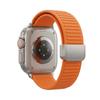 For Apple iWatch 8/9: Mountain Texture Magnetic Loop Silicone Band S11