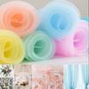 1m/2m/5m Soft Organza Mesh Fabric Making Wedding Dresses Curtain Scene Decoration Handmake DIY Sewing Fabrics TJ0031
