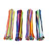 100pcs Plush Tinsel Stem Anvil Wire Craft Pipe Toys Chenille Stems Plush Wired Twist Sticks  Decor