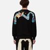 Evisu Big M Cartoon Print Pullover Round Neck Sweatshirt Men sweatshirt Black 2EAHTM2SW327RXCT