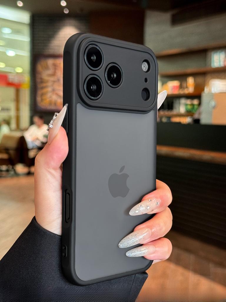 Luxe Mat Transparante Telefoonhoesje Voor iPhone 17 11 12 13 14 15 16 Pro Max Plus 17 Air Schokbestendige Bumper Cases Cover