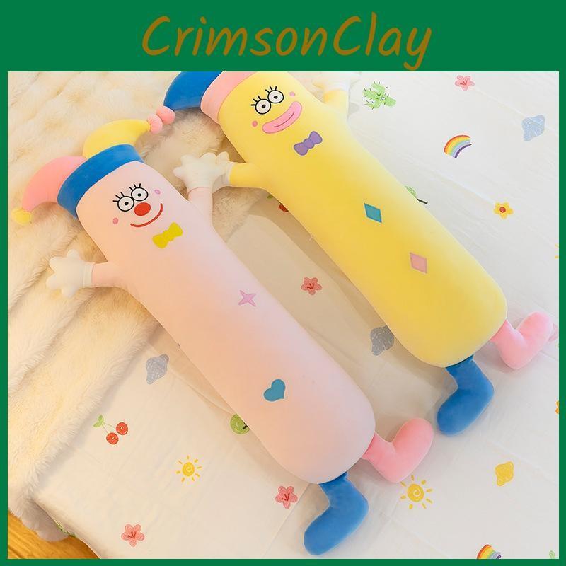Clown Cute Cartoon Long Plush Toy Pillow Children Toy For Birthday Gifts