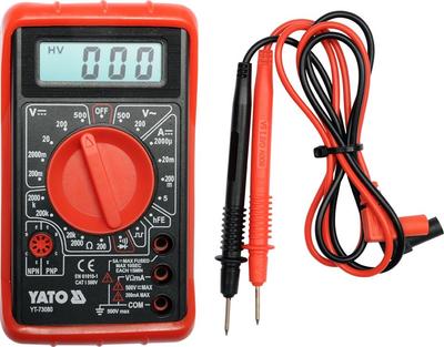 YT-73080 YATO digitální multimetr/měřič, bzučák