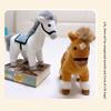 Cute Horse Plush Doll Toys Soft Cartoon Steed Doll Unique Stuffed Animal Horse  Chinese Zodiac