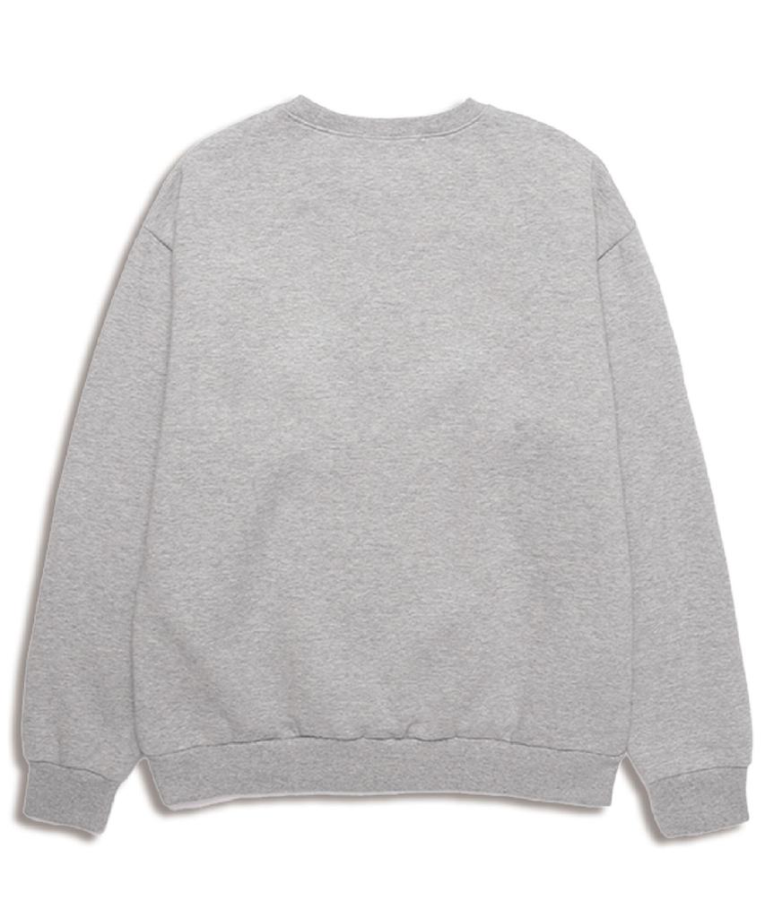 VANNWORKS Vw Logo Oversized Sweatshirt (Vls0053) Melange Grey