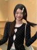 Women's Slimming Lace Long Sleeve Polka Dot T-Shirt - Black & White, Korean Style, Spring Collection
