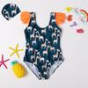 Comfortable Girls' One-Piece Swimsuit with Ruffles and High Elasticity - Multiple Styles Available