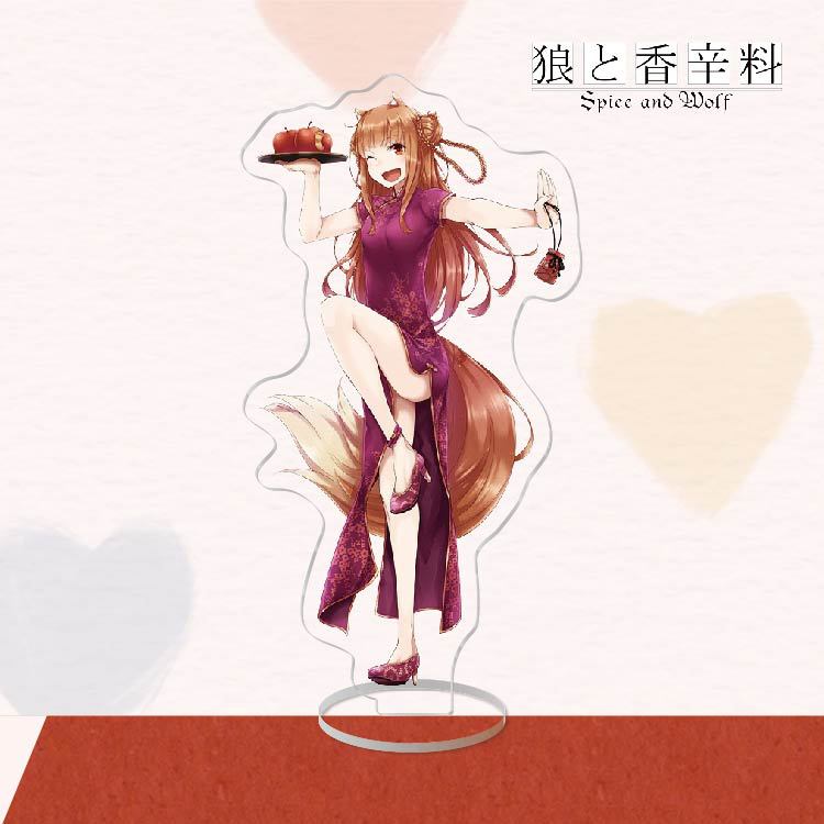 

Аниме акриловая подставка фигурка игрушка волчица и пряности ПВХ лазер настольная подставка модель игрушки подарок