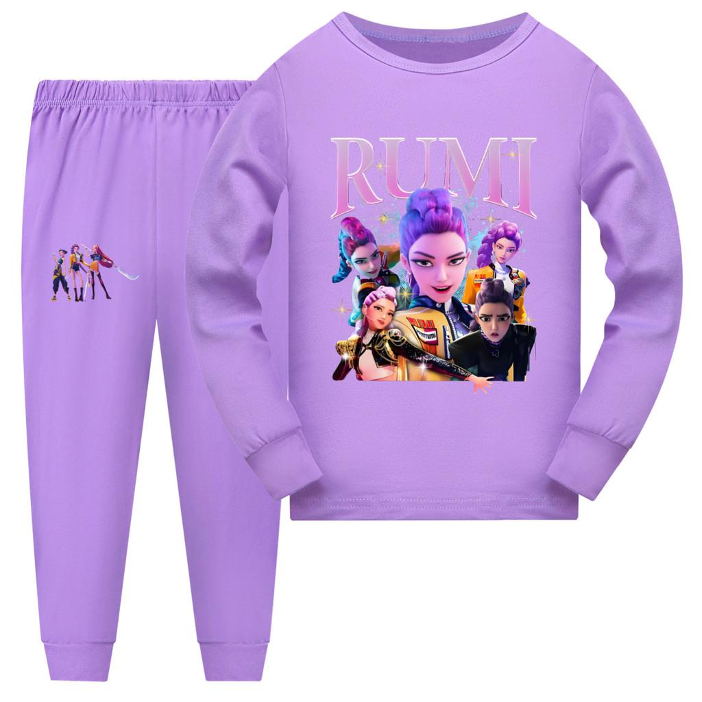 Kpop Demon Hunters Children Short Sleeve Shorts Pajama Set For Sleepwear And Family Comfort