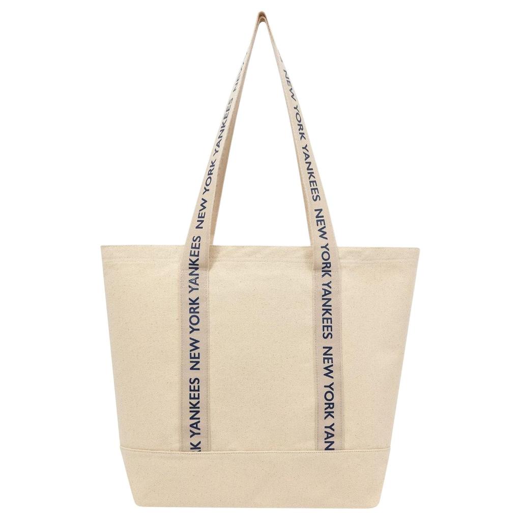 New New Era MLB Collaboration Cotton Tote Bag, Shopping Bag, Handbag, Shoulder Bag Regular Unisex Cream 60595127