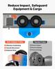 Manual Trolley, 0.5 Ton Load Capacity, Push Beam Trolley with Dual Wheels, Adjustable for I-Beam Flange Width 53 Mm To 140 Mm, Heavy Duty Carbon Steel