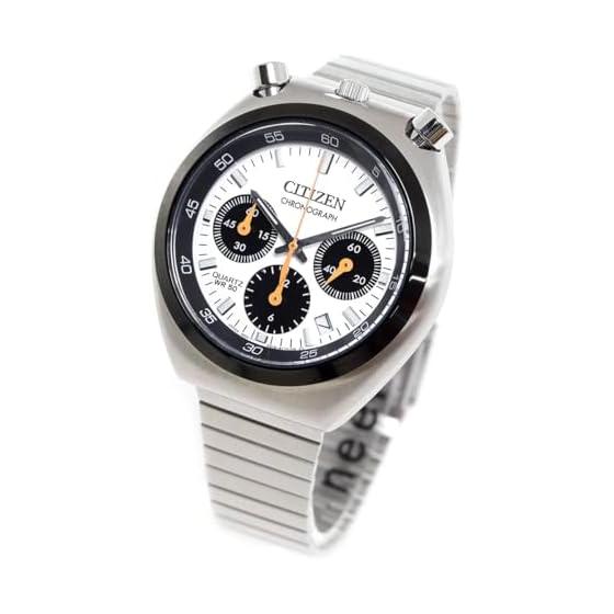 [Citizen Collection] CITIZEN COLLECTION Record Label Tsuno Chrono RECORD LABEL TSUNO CHRONO AN3660-81A Часы мужские белые
