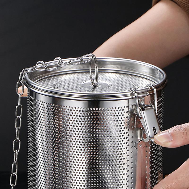 Stew Marinade Basket With Hook Loose Tea Strainer Seasoning Baskets Vegetable Useful Filter Stainless Steel Household Spice Can