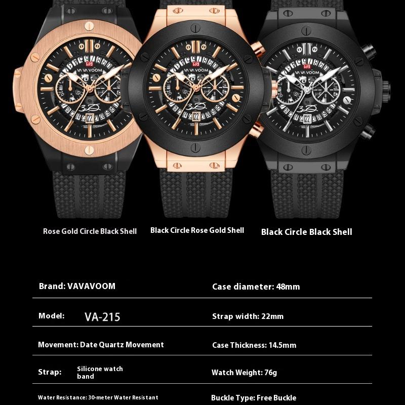 VA VA VOOM Calendar Watch for Men Waterproof Watch Sports Watch for Men