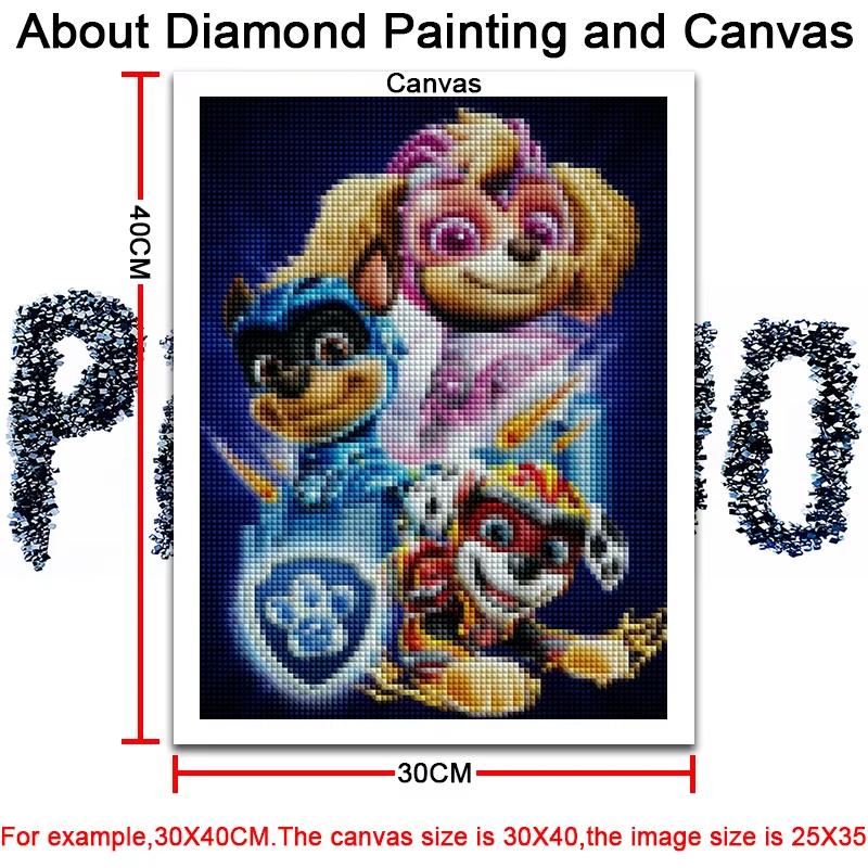 Diamond Painting Kits Lilo and Stitch Paw Patrol Pokemon Cars Home Decor Full Round Mosaic Embroidery Cross Stitch
