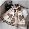 New scarf female, imitation cashmere autumn and winter horse double-sided shawl thickened warm scarf