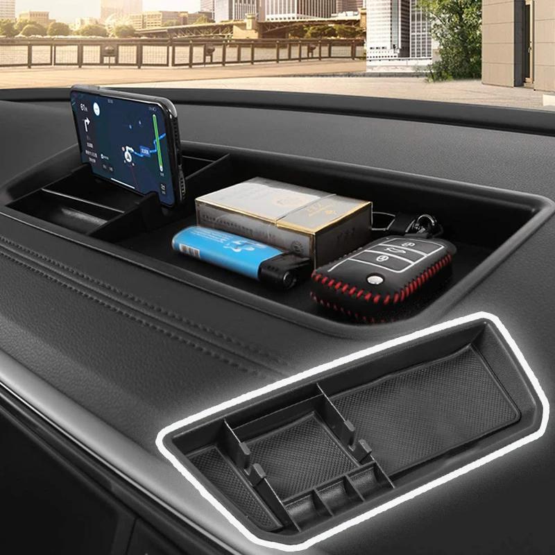 Car Armrest Center Storage Box Container Glove Organizer Case 2018 2019 2020 2021 2022 2023 Accessories For Volkswagen VW Atlas