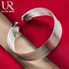 925 Sterling Silver Multi Line Bracelet Fashionable Wedding Jewelry