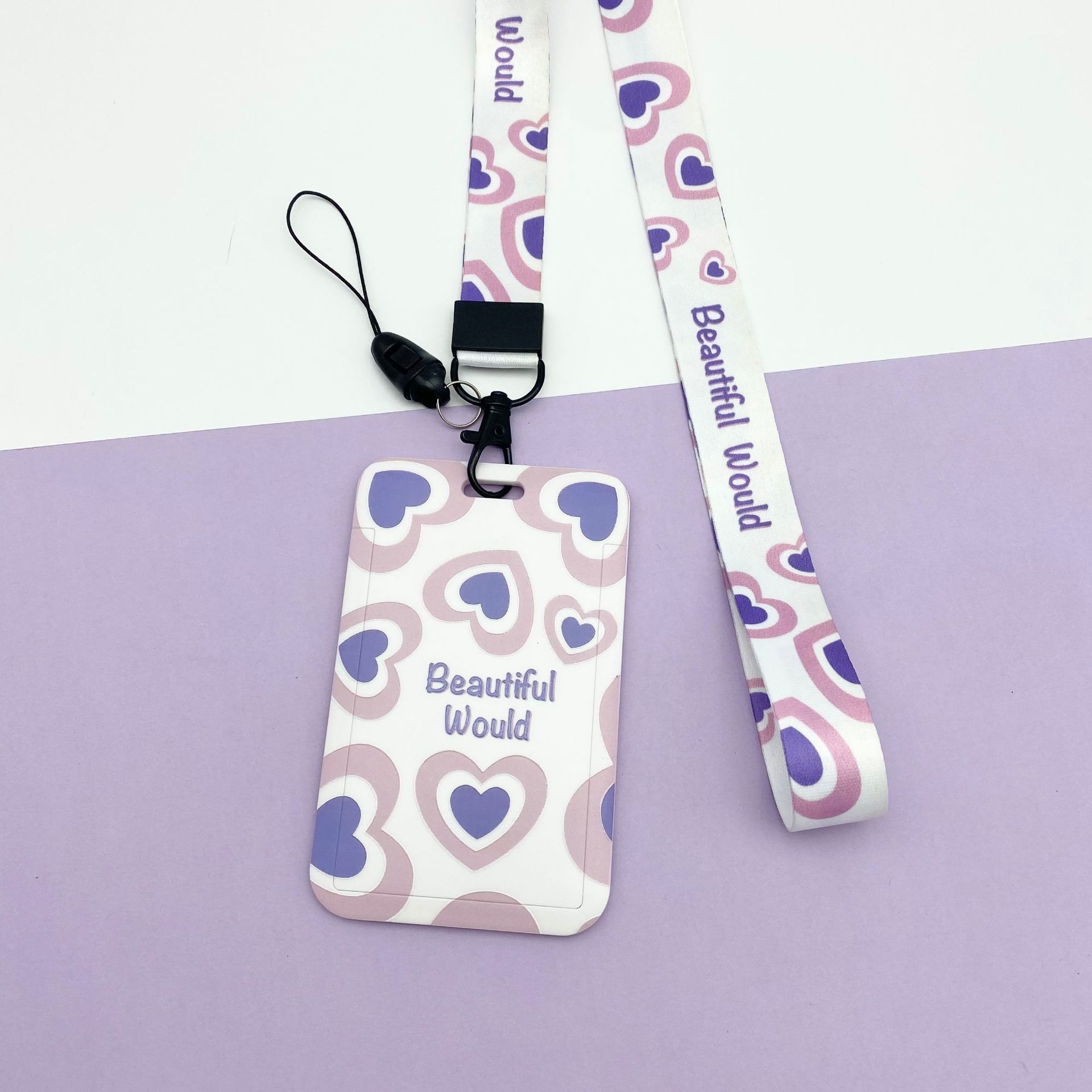 

Держатель для карт с изображением фруктов, чехол для бизнес-бейджа из АБС-пластика, чехол для сотрудника, студенческий ремешок, держатель для удостоверения личности, имени