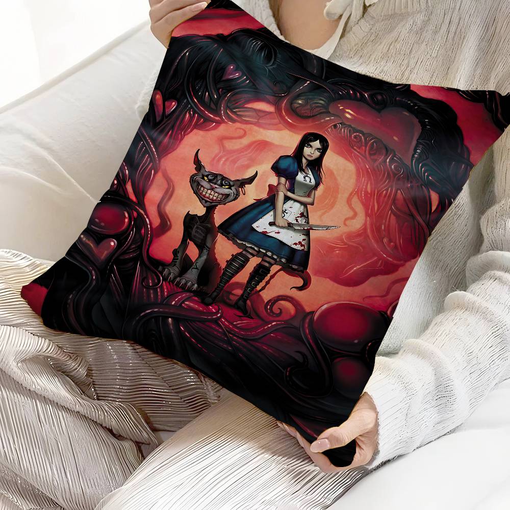 A-Alice M-Madness R-Returns Cushion Cover Inches Farmhouse Decor Home Throw Pillow Covers For Couch Decorations