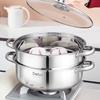 Debao Rosen 28cm 304 Stainless Steel Double Layer Steamer Soup Pot