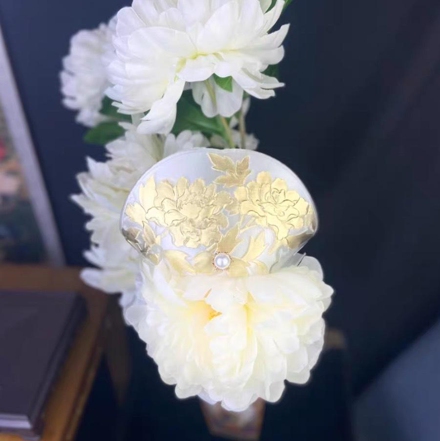 3D Printed Song Dynasty Hanfu Hair Crown & Hairpin - Fairy Style Headdress for Photoshoots