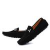 Spring/Summer Korean Edition Large Size Bean Shoes, Casual Leather Shoes, Genuine Leather, Handsewn Lazy Man's Footwear, Men's Shoes