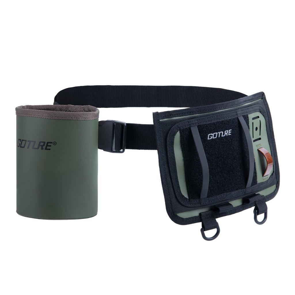 Goture Wader Accessories Fly Bottle Storage Bottle Holder Waist Velcro Fly Patch for Fly Dive Dry and Fishing Tackle Storage Patch, Bag, Belt,