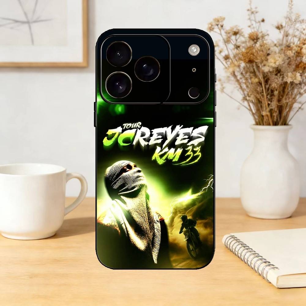 JC Reyes QUEDARSE Phone Case For iPhone 17,16,15,14,13,12,11 Plus,Pro Max,SE4Soft Silicone Black Cover