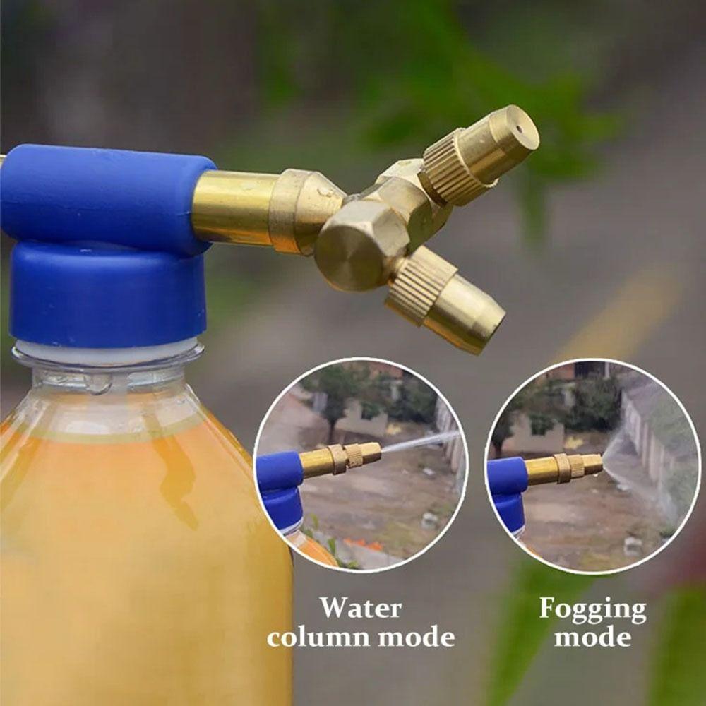 Double /Single Head Pump Spray Head Push-pull Spray Metal Rod  Garden Watering Tool
