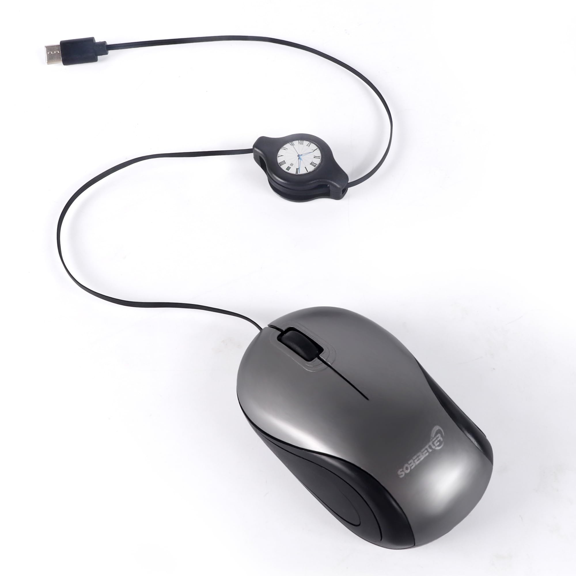 

Провідна висувна маленька 3 для Сумісна з і Ноутбуками Type-C Миша, Компактна, Тиха, Мобільна, Міні, Оптична, Розмір, Кнопки, Портативна, Діти, ПК, чорний