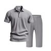 Men's Summer New Short Sleeve and Shorts Set, Made of Linen Fabric, A High-Quality Two-Piece Short Sleeve and Shorts Set