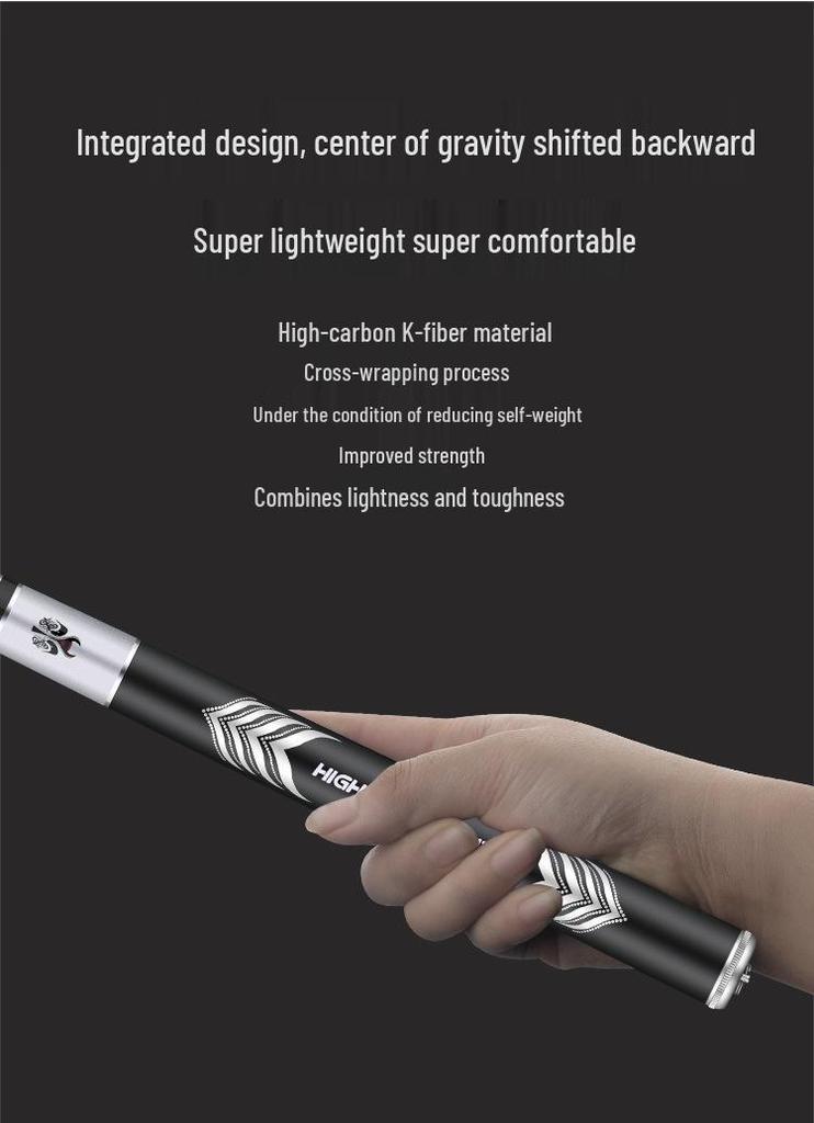 Ultra-light Ultra-hard Carbon Fiber Fishing Rod for Carp and Crucian Carp, 28-tone Taiwan Style Fishing Tackle Set