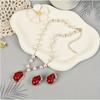Baroque Special-shaped Imitation Pearl Stud Earrings Imitation Pearl Necklace Elegant Jewelry Set
