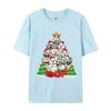 Christmas Pajama Maltese Tree Dog Xmas T Shirts Hip Hop Novelty Cotton Men Top Tshirts England Style