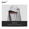 Quick-Dry Sun Protection Cycling Hat with Face Guard