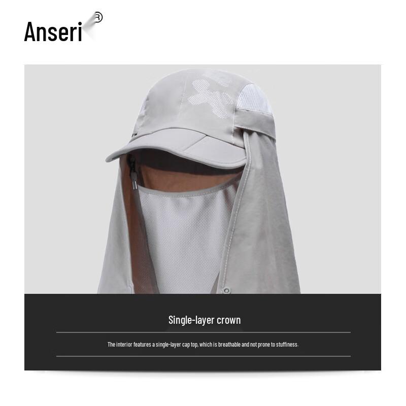 Quick-Dry Sun Protection Cycling Hat with Face Guard