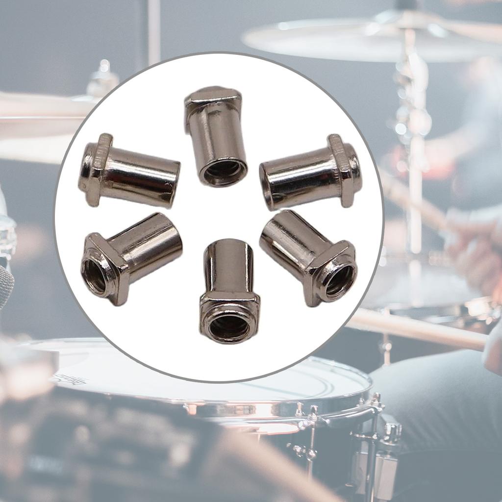 20Pcs Drum Screw Nut Iron Swivel Nuts Percussion Nut Replacement Swivel Nuts for Floor Drum Replacement Accessories