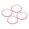 4PCS 20in Wheel Rim Protection Ring Wheel Edges Trim Tire Decoration Accessories Replacement For Tesla Model Y Red