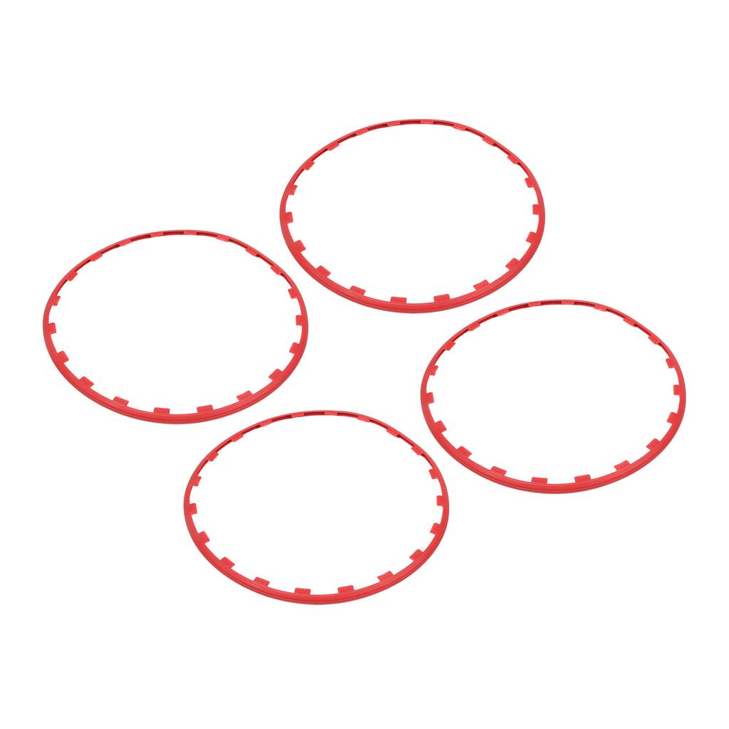4PCS 20in Wheel Rim Protection Ring Wheel Edges Trim Tire Decoration Accessories Replacement For Tesla Model Y Red